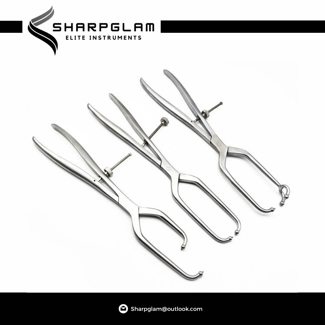 Sharpglam Orthopedic Pointed Reduction Forceps with 3 Ball High/Low Leg Tool CE