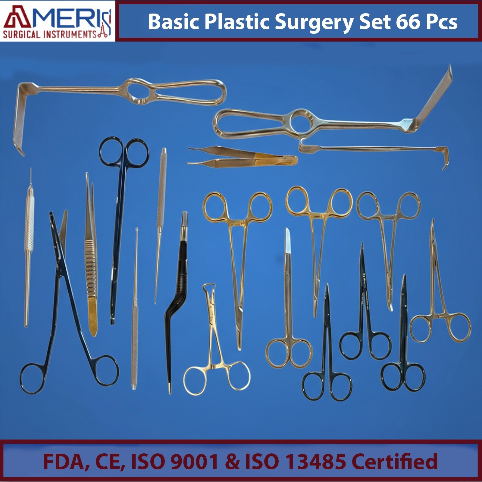 Basic Plastic Surgery Set 66 Pieces