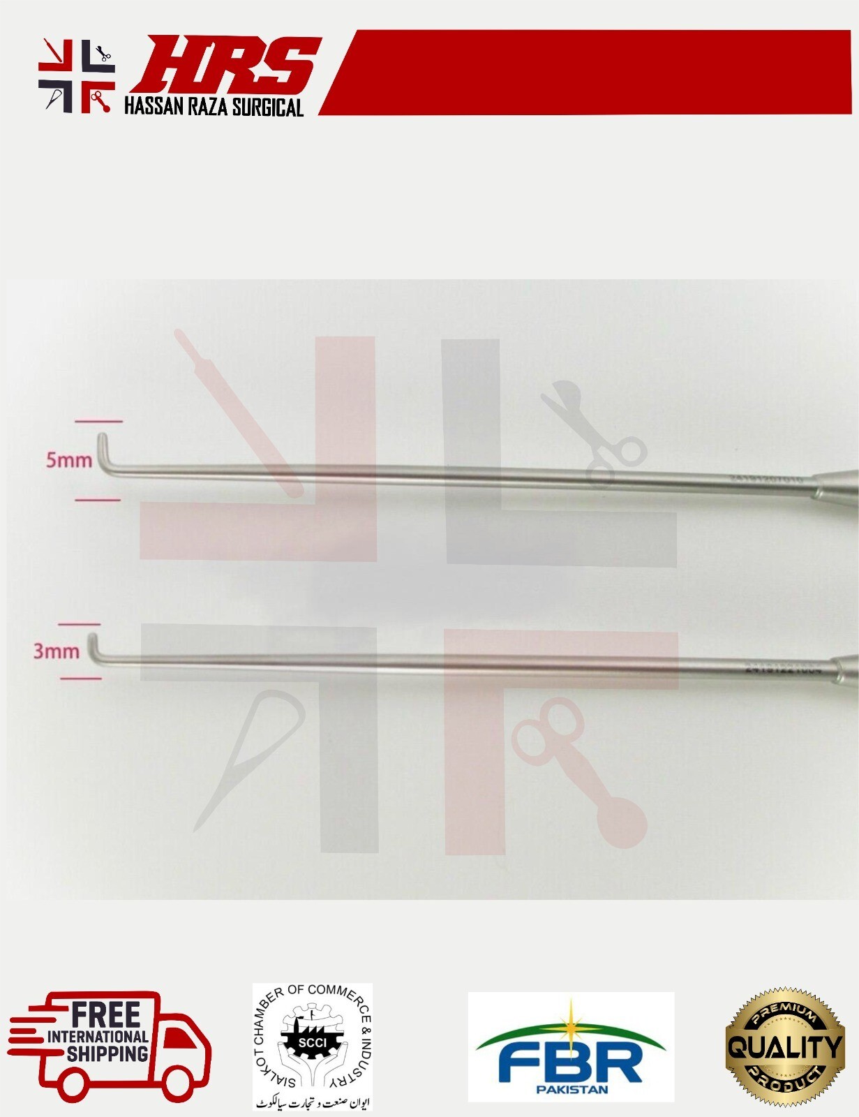 Arthroscopy Probe Knife Arthroscopic surgical instruments New 2 PCS 3mm & 5mm