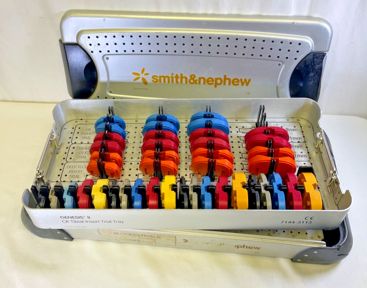 Smith & Nephew 7144-3113 Genesis II CR Tibial Insert Trial Tray Orthopedic Knee