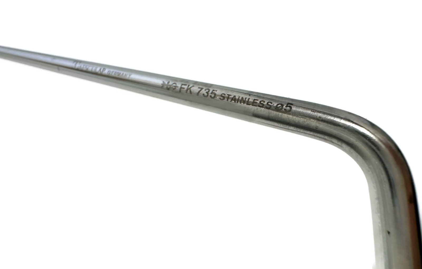Aesculap FK735 Curette, Angled, Sharp, 5mm, Total Length 10in – 1/24