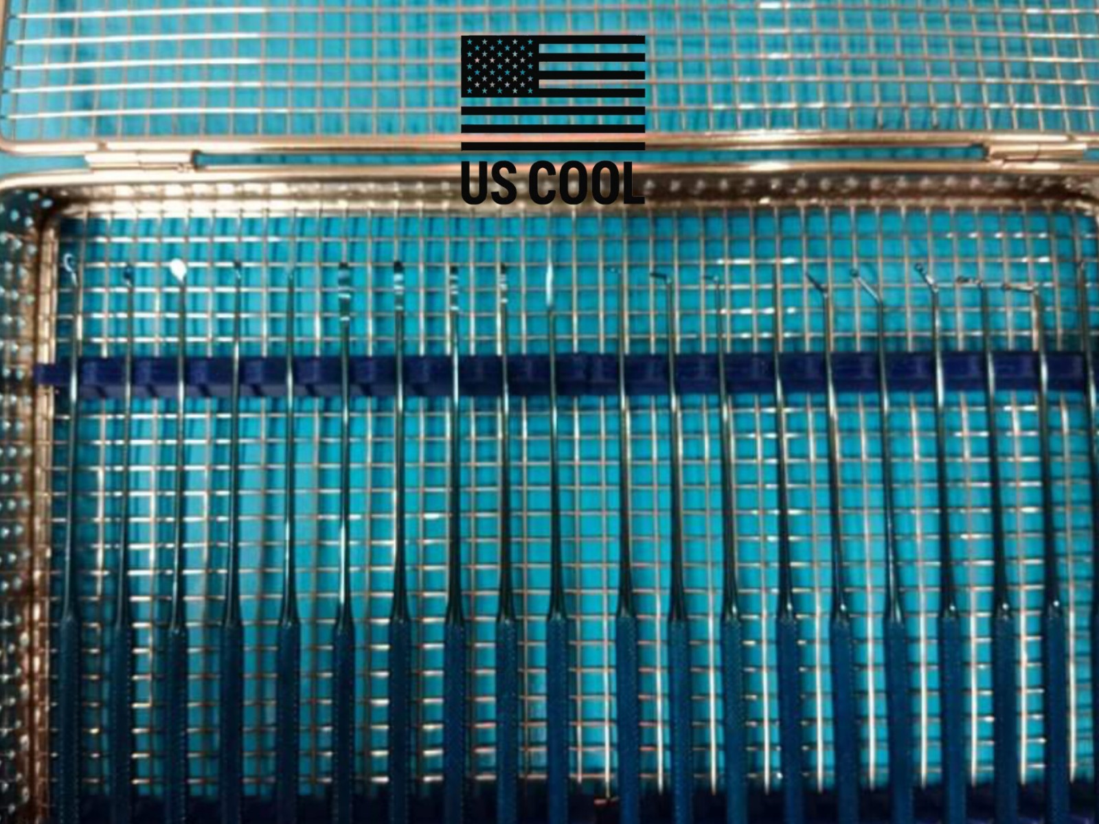 Rhoton Micro Dissector Expanded Titanium Coated In Steel Case CE 20 Pcs Set