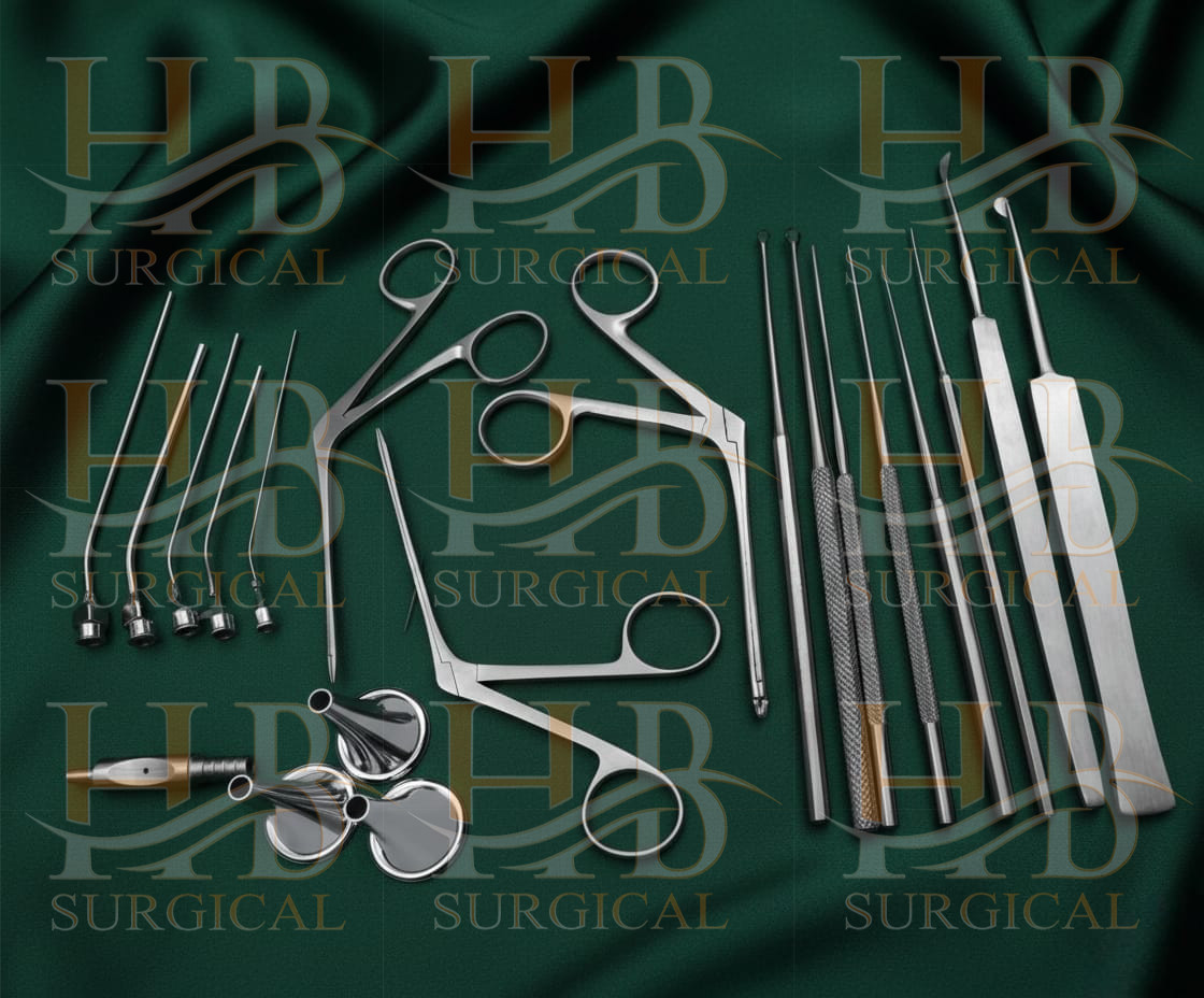 Myringotomy Instruments Set Of 15 PCs For ENT Myringoplasty Surgical Instruments