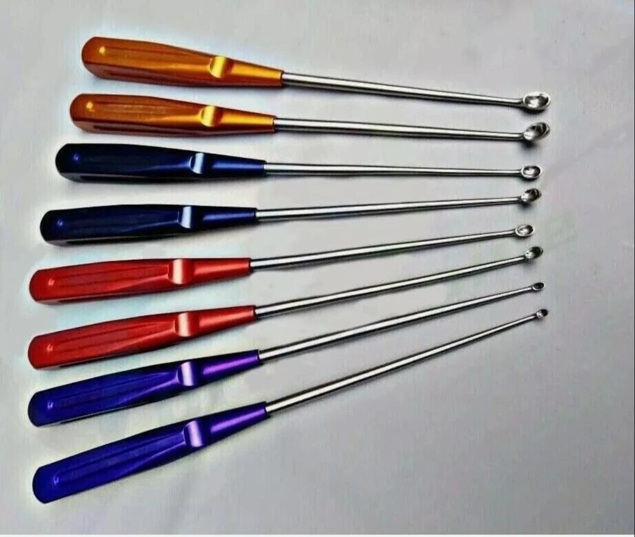 Bone Cervical Curettes Spine Orthopedics Spine Instruments 8 Pcs
