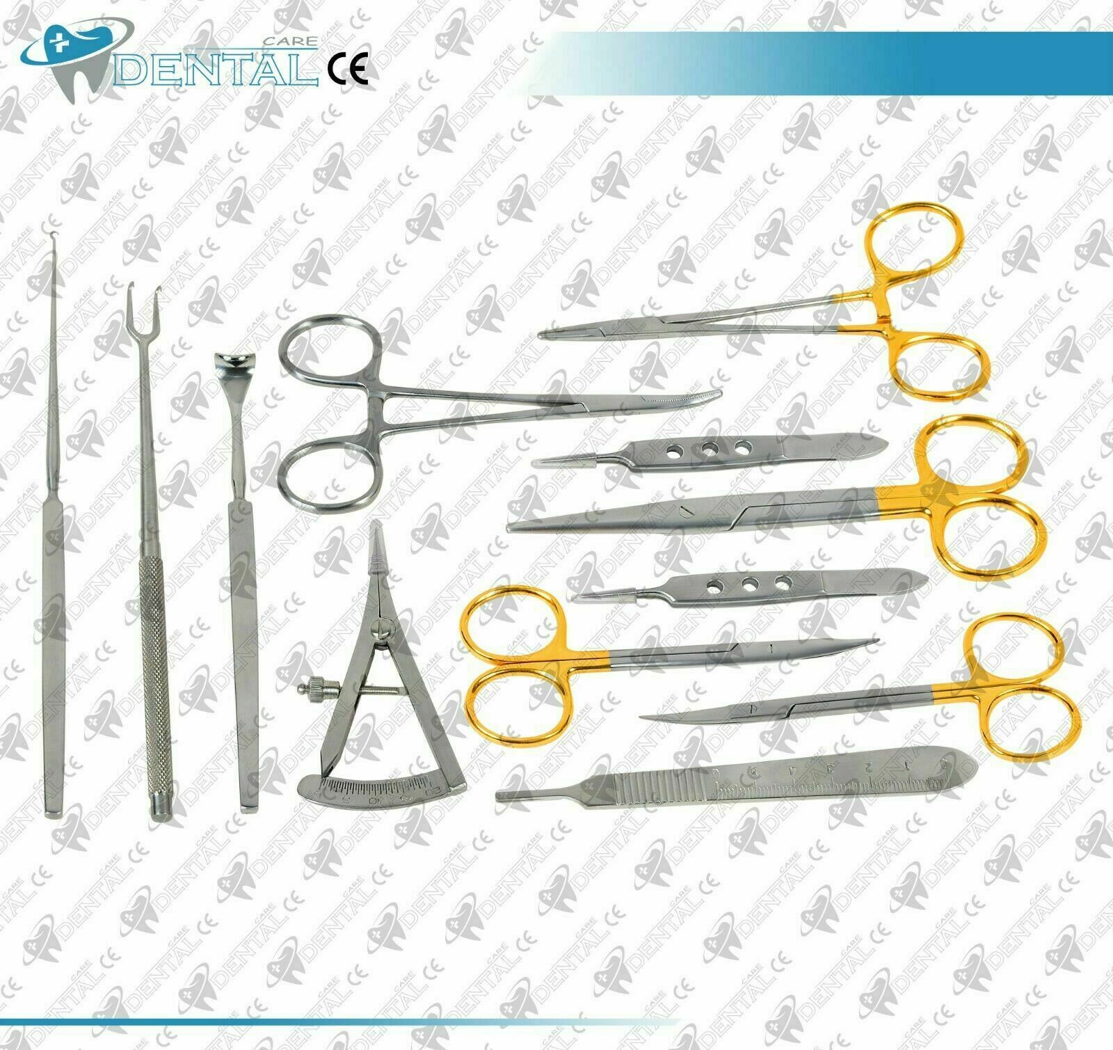 Blepharoplasty Kit, Plastic Surgery High Quality Instruments 10 Pcs Set New CE