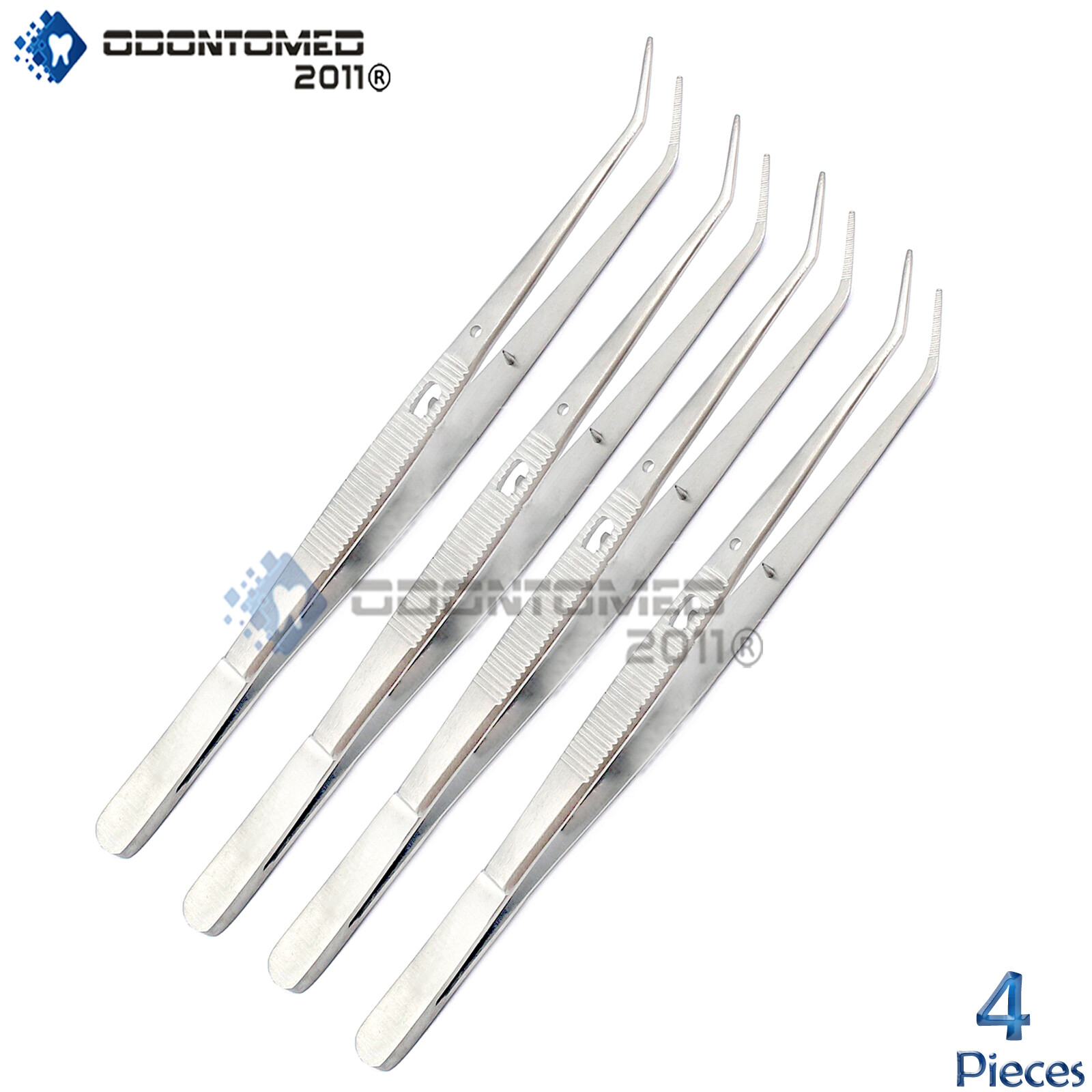 ODM 4-Pcs Dental College Cotton Locking Plier Tweezers Surgical Instruments