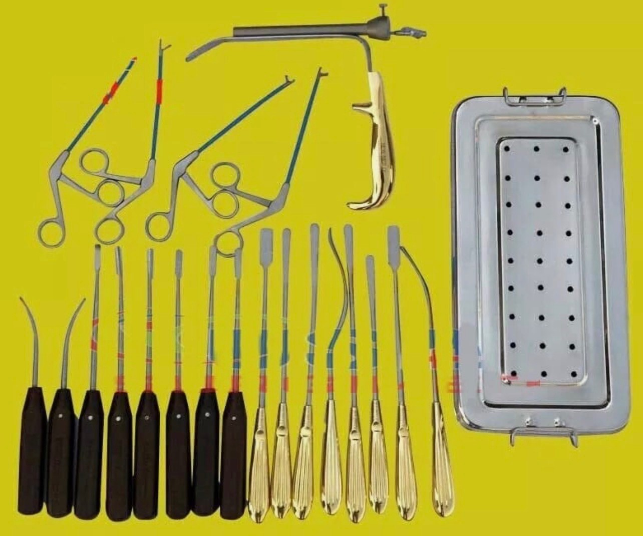 Endoscopic Face Lift Surgery Set German Steel Plastic Surgery Instruments