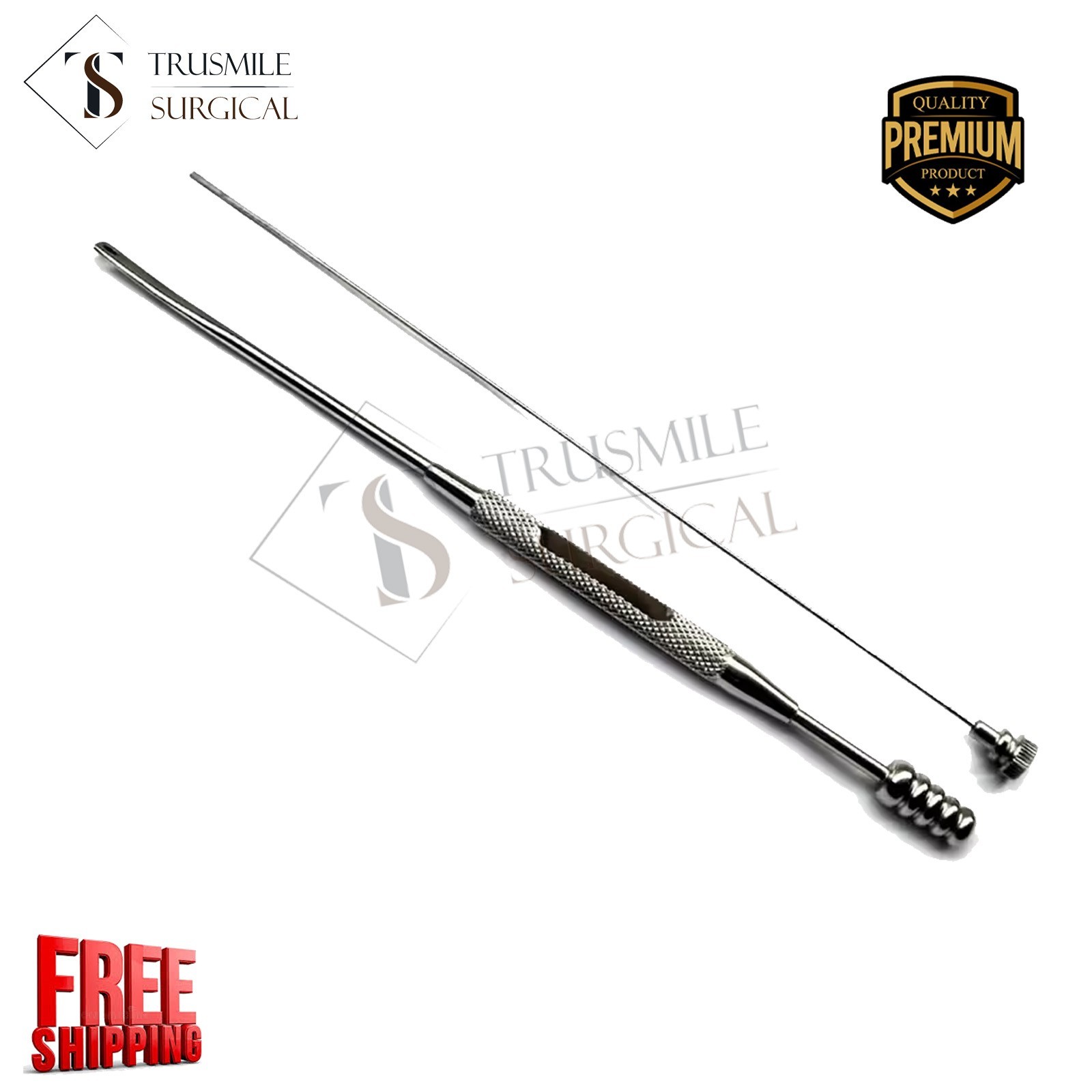 Freer Septum Periosteal Elevator With Suction 2.5mm, 19cm (7½”) ENT instruments