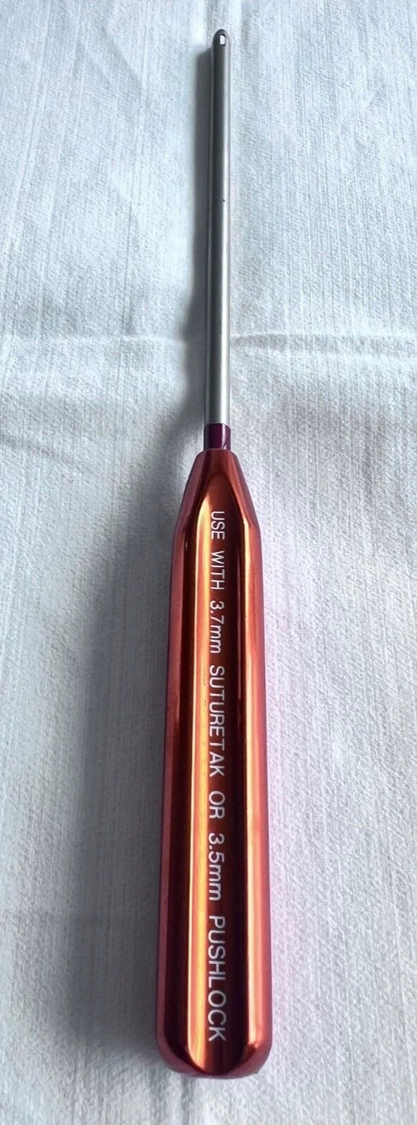 Arthrex AR-1907 Instrument Use With 3.7mm Suturetak or 3.5mm Pushlock