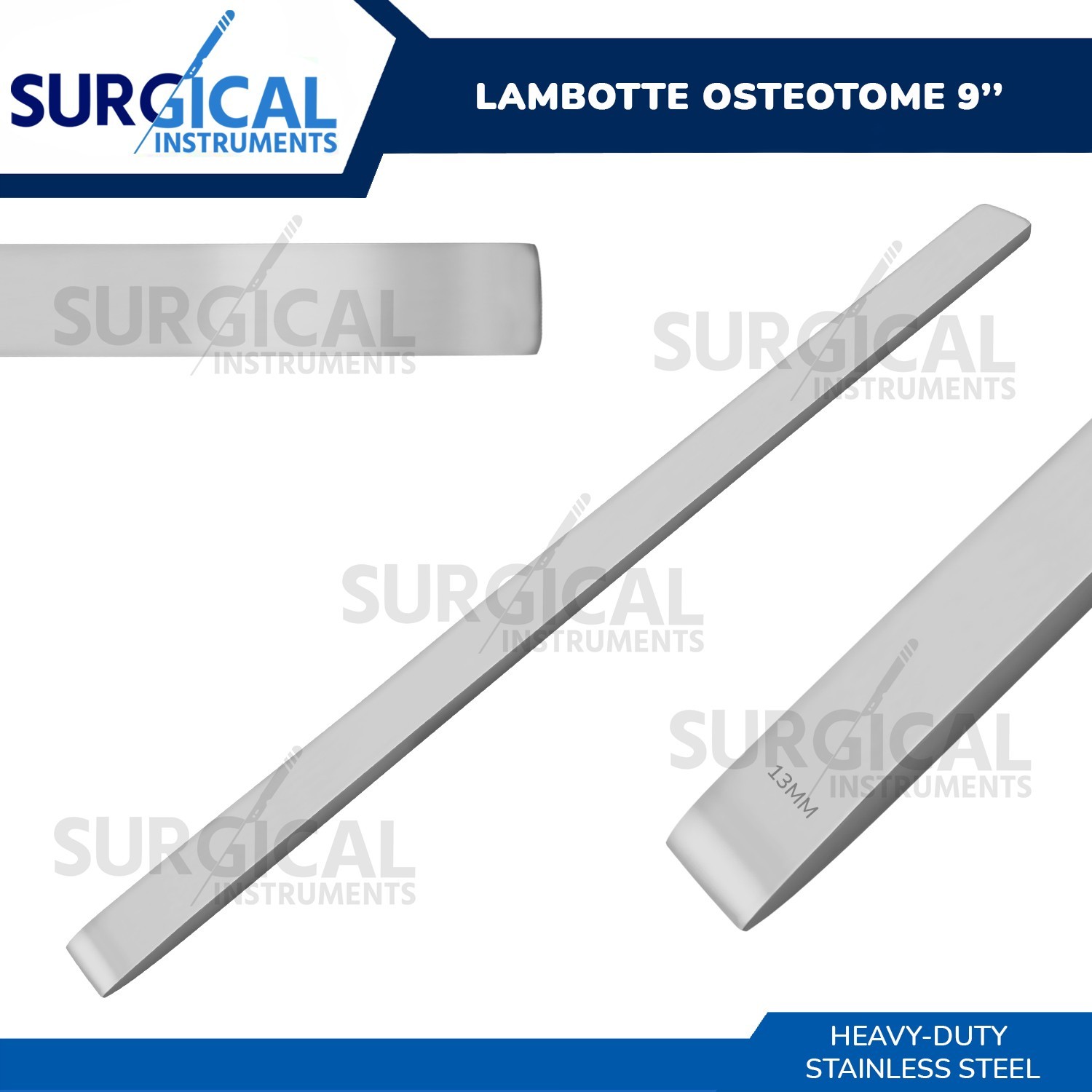 Lambotte Osteotome 9″ with 13mm Tips Orthopedic Surgical Instrument German Grade