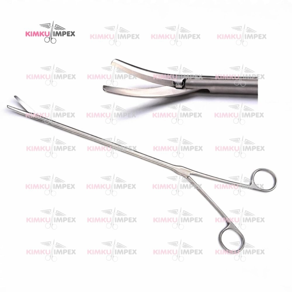 Thoracoscopy Curved Tissue Scissors | Surgical Forceps for VATS & MIS INSTRUMENT