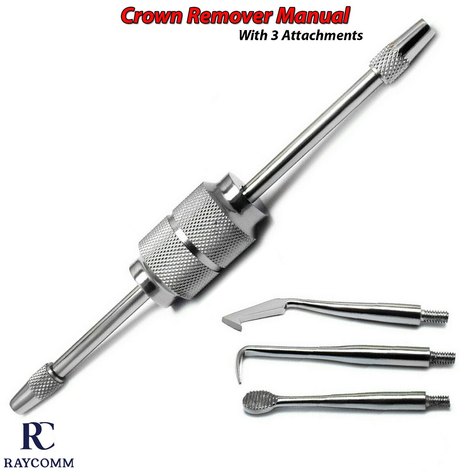 Dental Manual Crown Remover Bridges With 3 Attachments Surgical Instruments CE