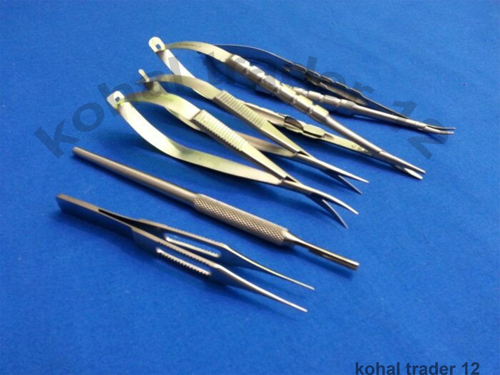 EYE MICRO SURGERY SURGICAL OPHTHALMIC INSTRUMENTS KIT SET 6 PCS, HANDMADE