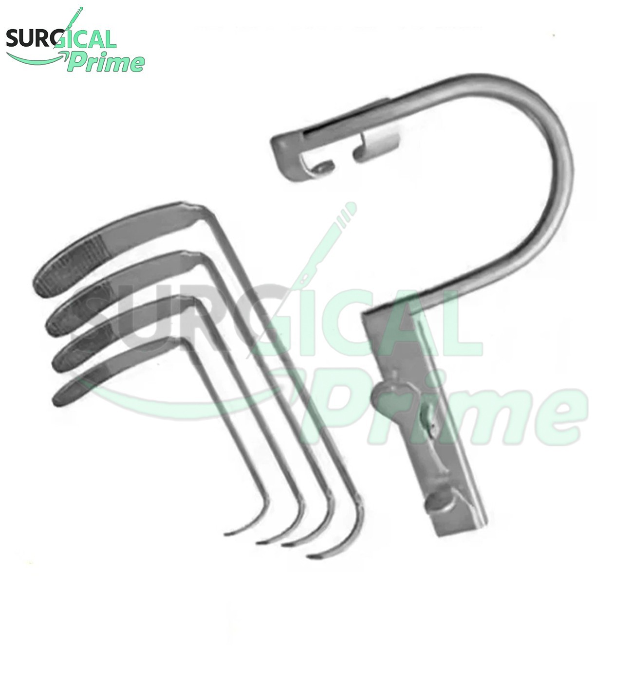 Davis Boyle Mouth Gag Set with 4 Blades Size 2.5,3,4,4.5 ENT Oral Surgery