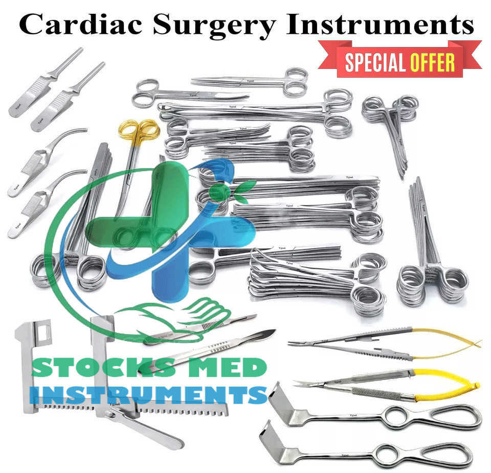 Cardiac Surgery Instruments Set Of 117Pcs Cardiology Surgical Instruments Kit