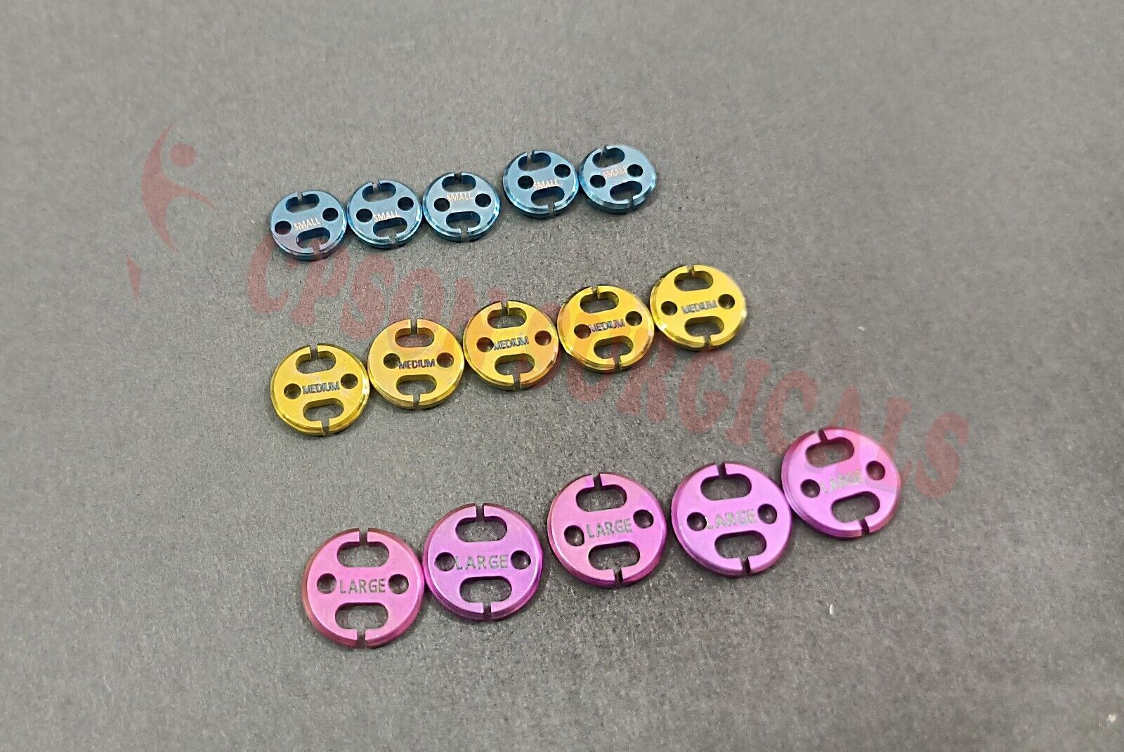 Titanium Endo Button (Lot of 5pcs) Veterinary Instrument
