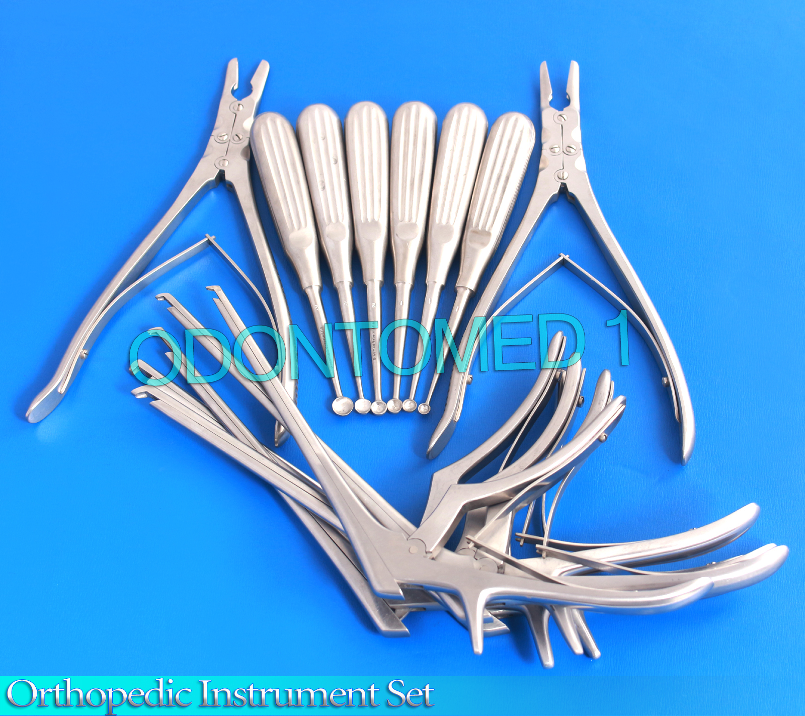 Codman Kerrison Rongeurs 7″(1,2,3,4,mm) UP & Bone Curettes Orthopedic Instrument