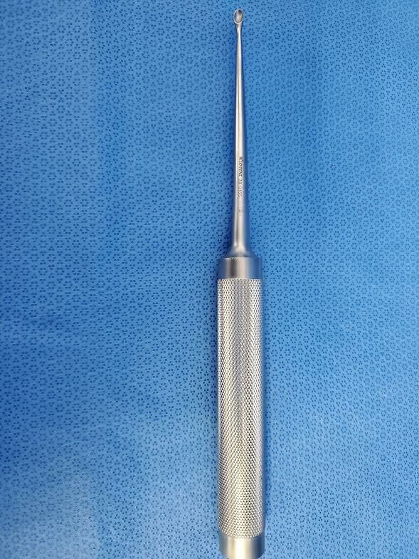 W. Lorenz 28-0155 Surgical 11″ Cobb Spinal Curette 9mm Tip Orthopedics