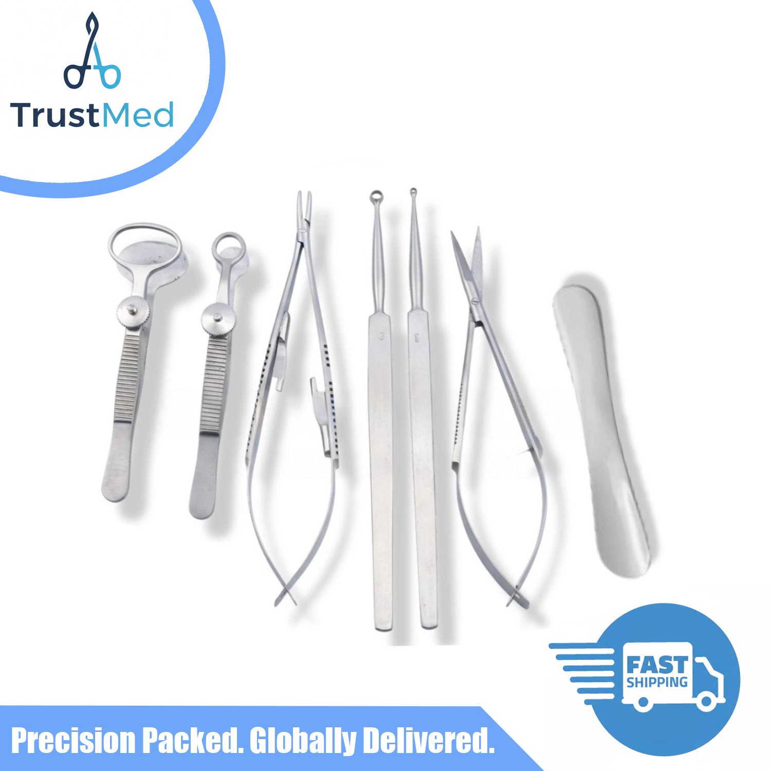 Chalazion Surgery Set Ophthalmic Surgical Instruments 7 Pieces High Quality