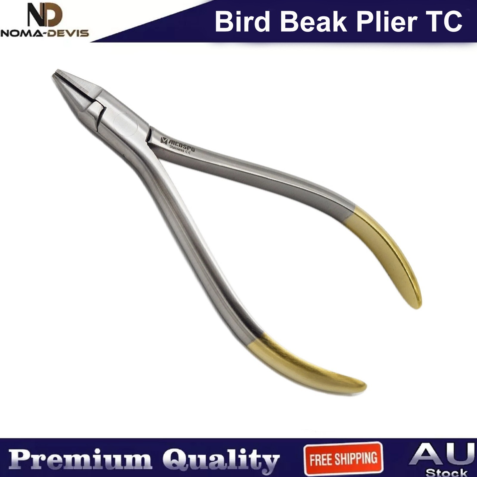 Orthodontic Bird Beak Loop Forming Plier TC Dental Wire Bending Adjusting Plier