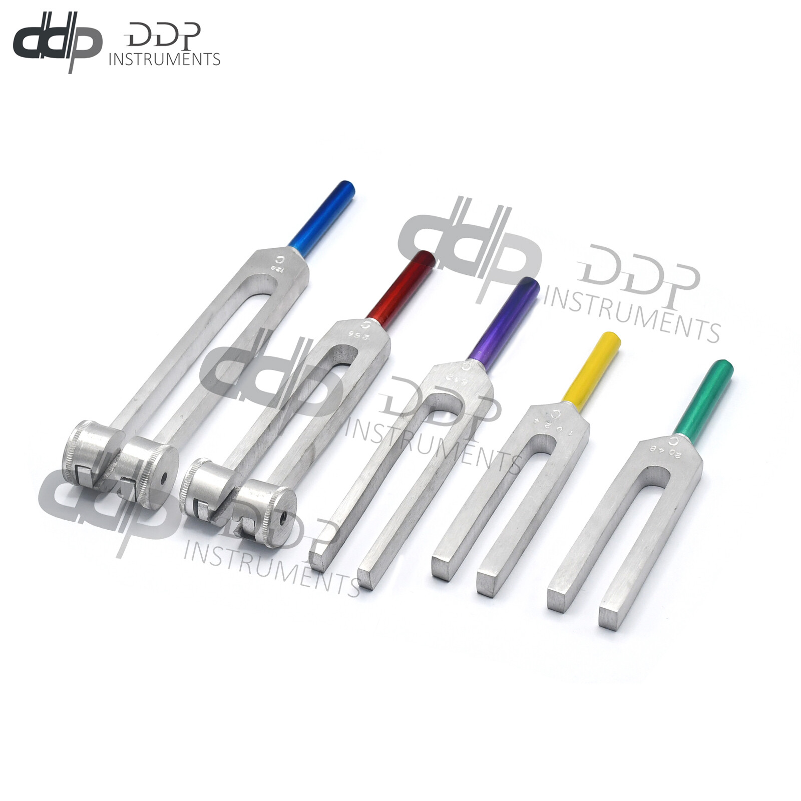 Premium Neurological Tuning Fork Set Of 5 Pcs C2048 C1024 C512 C256 C128