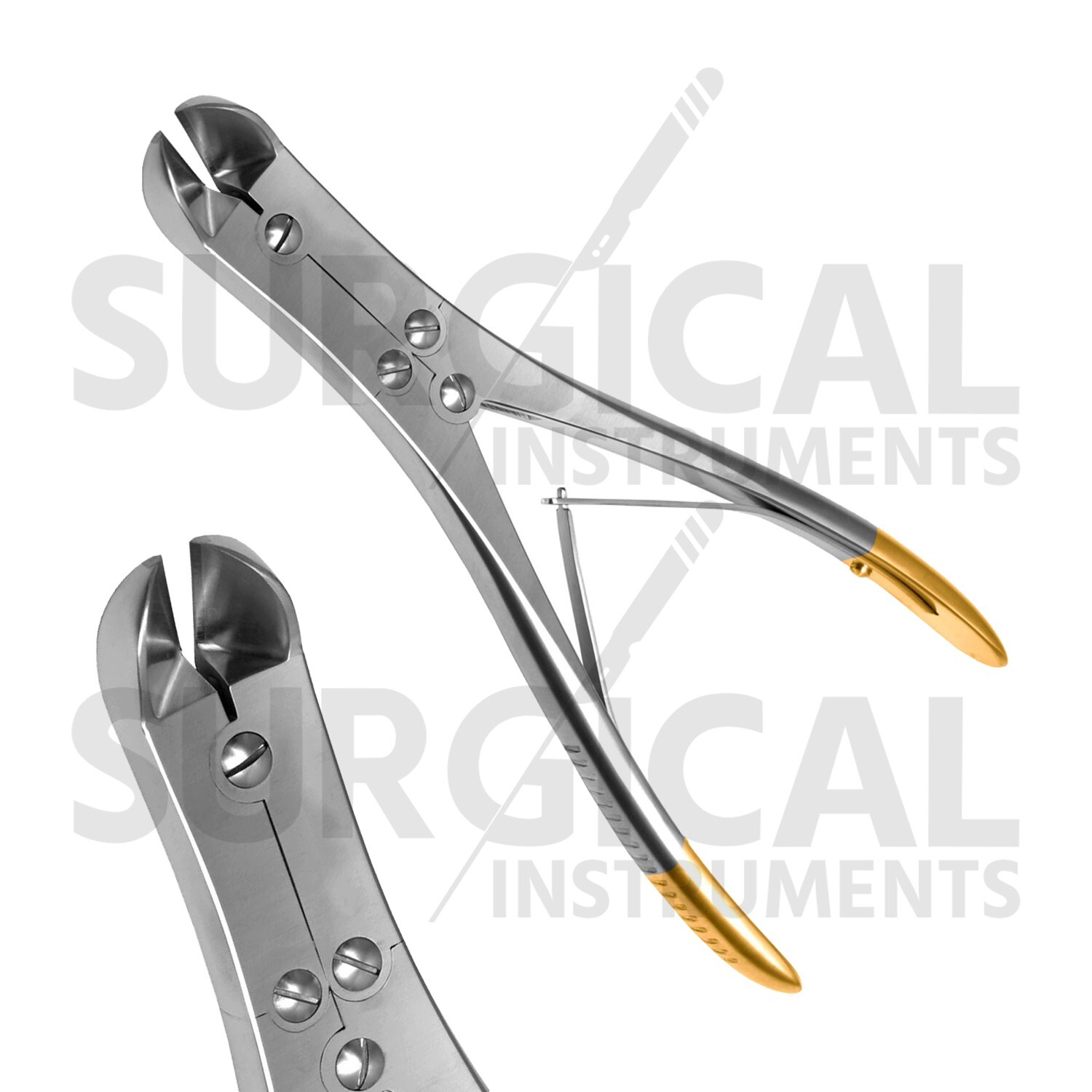 T/C Pin & Wire Cutter Orthopedic Surgical 8.5″ Angled Curved German Grade