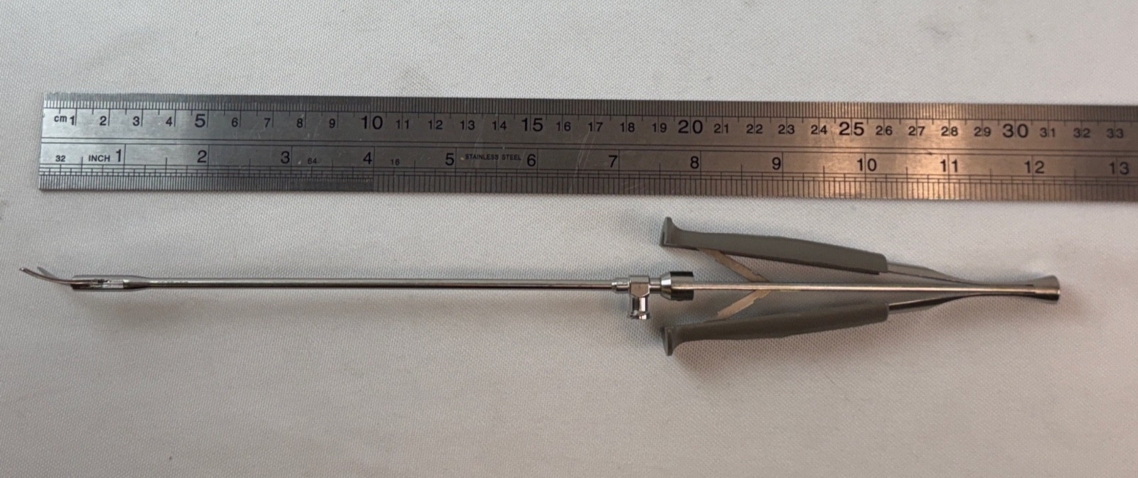 Set of 4 Edwards MICS Forceps Scissors Grasper Needle Holder w Tray 3.5mm x 30cm