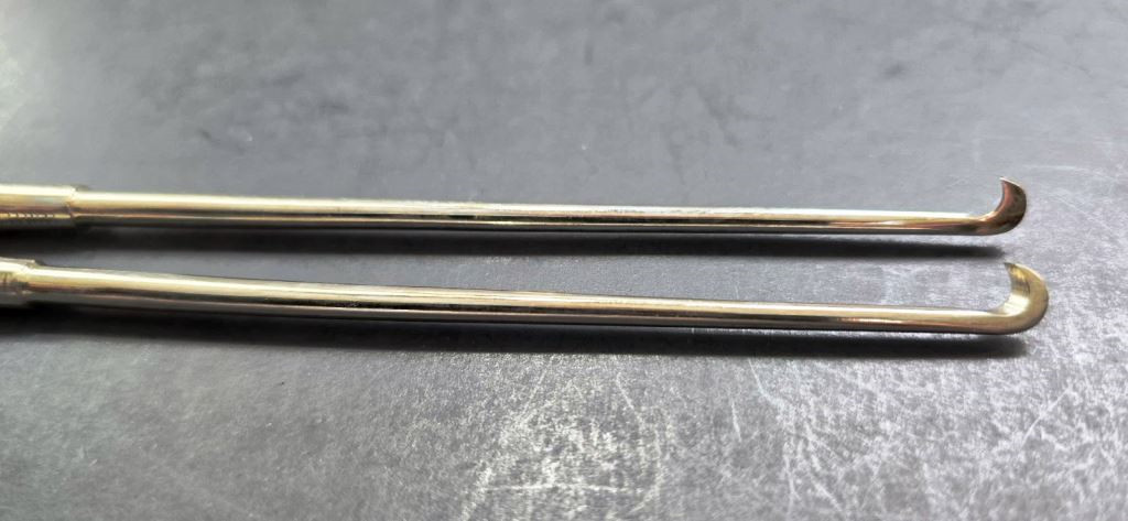 Plastic Arthroscopy Tendon Cutting Hook Knife 3mmX23cm 2X Left Right Instruments