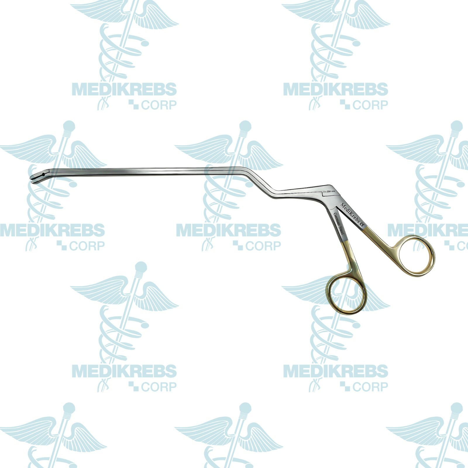 Cushing Disc Rongeur Bayonet DOWN 3 mm x 22 CM Surgical Instruments