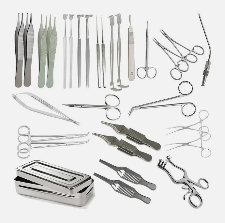 AV Fistula Surgery Set 30 Pcs Stainless Steel Vascular Surgical Instruments Kit
