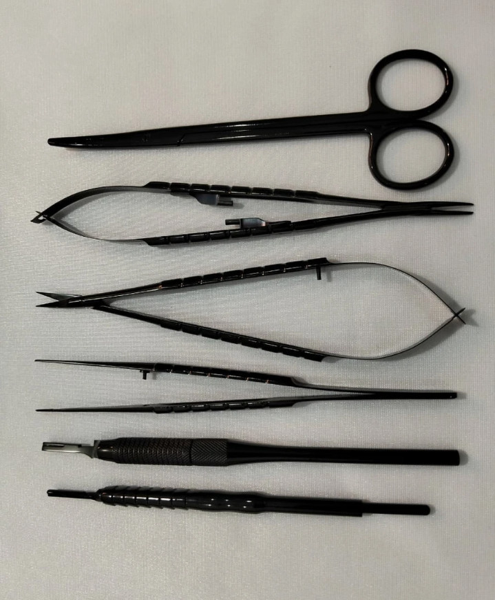 Dental Basic Surgery Instrumensts 6 PCs Set of Micro Surgical Tool