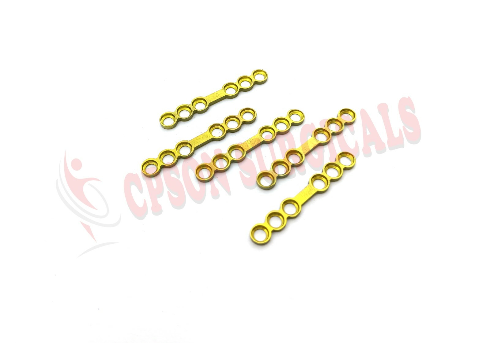 Maxillofacial Adaption Straight plate with Gap 2.5mm 6 holes mandible Lot of 5pc