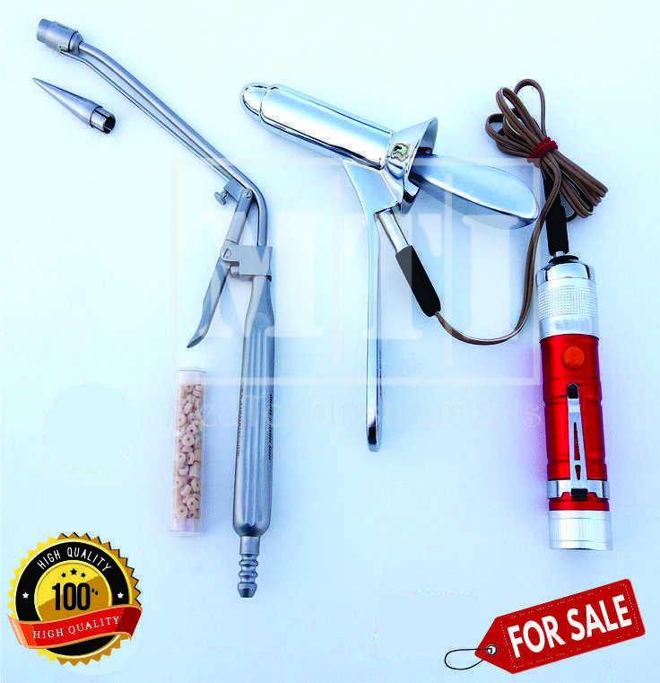 Hemorrhoid Suction Ligator with Proctoscope Anoscope Surgical Instruments