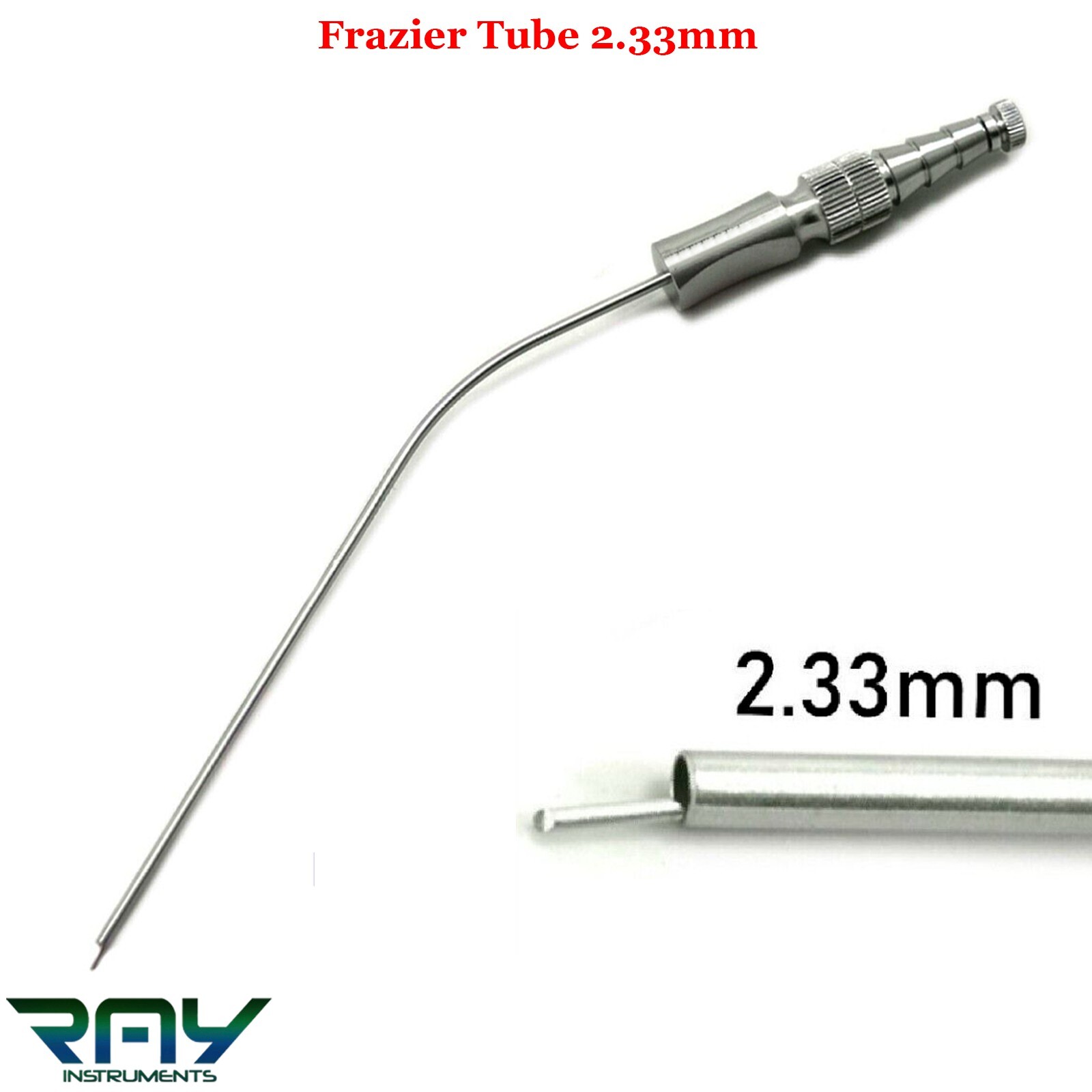 Frazier Suction Surgical Tube 7 (2.33mm) 7.6″ Aspirator Diagnostic Instruments