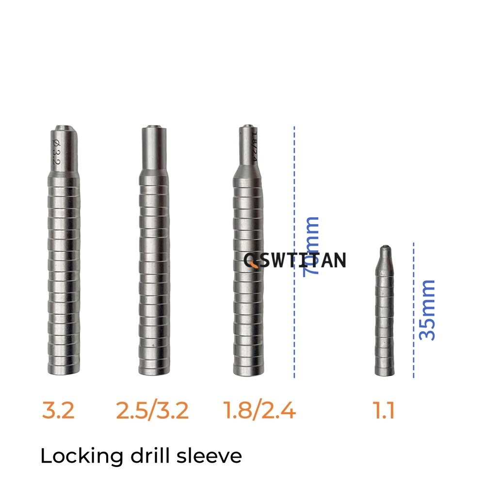 Stainless Steel Drill Bits Guider Autoclaveable Drill Sleeve Orthopedics
