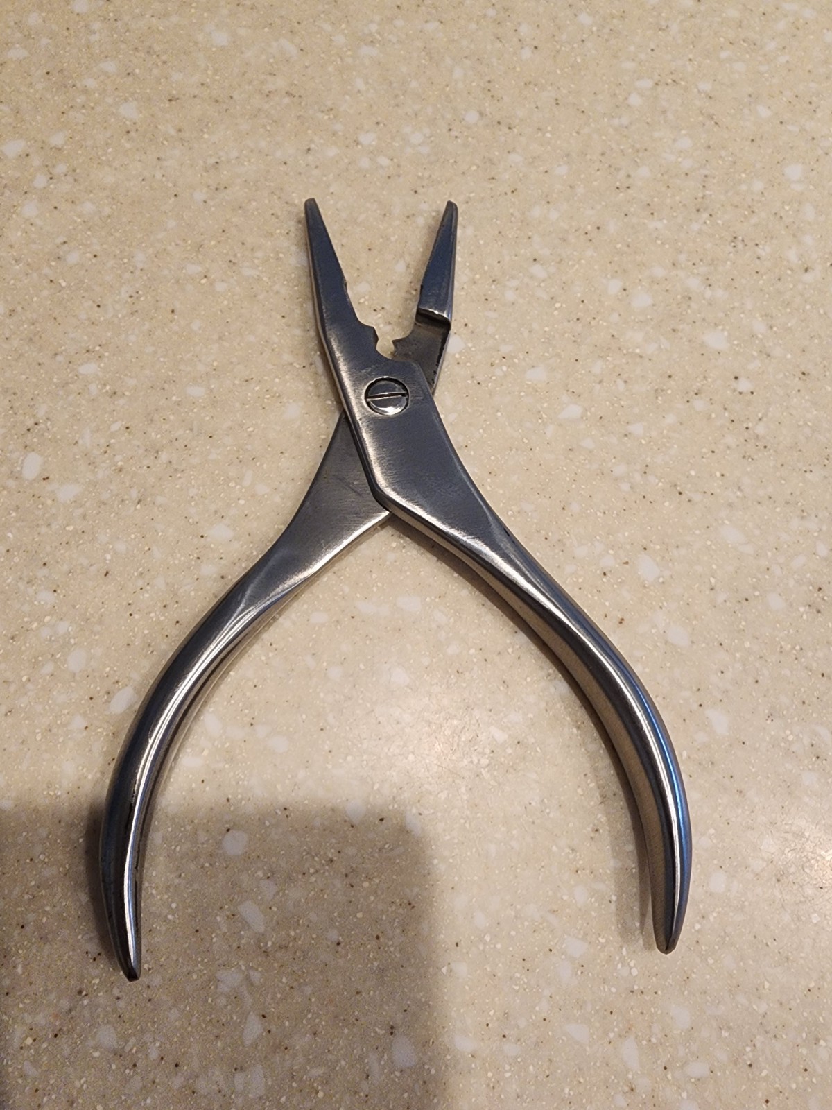 ZIMMER 3180 Needle Nose Pliers With Wire Cutter 30mm Jaw 6.5in Length