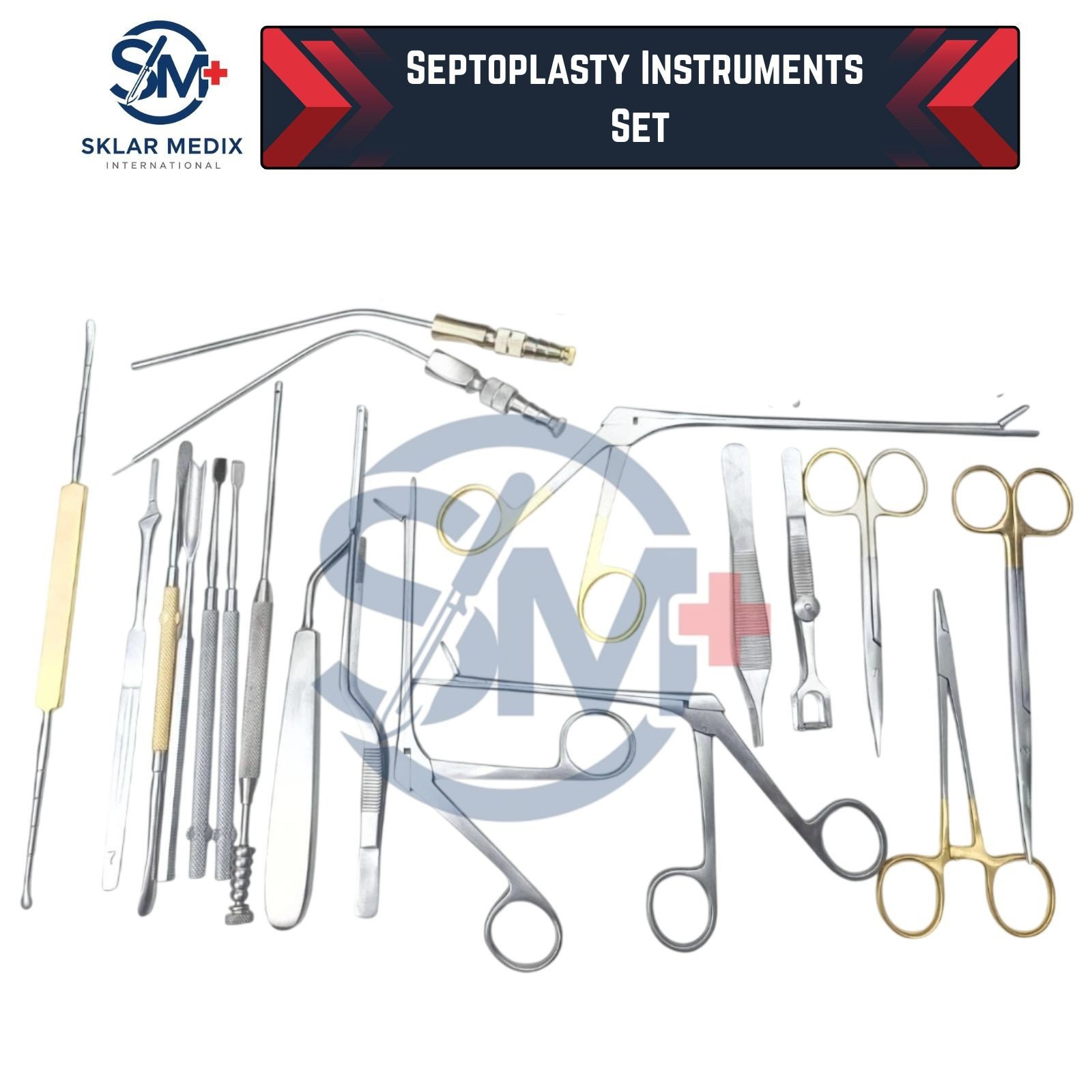 Septoplasty Instruments Set of 28 Pcs Nasal Surgery Set German High Quality
