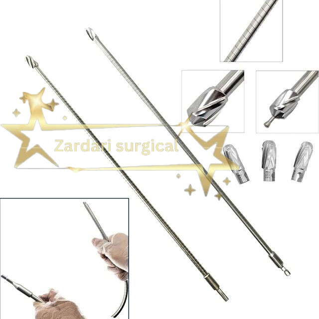 Stainless Steel High Qty 8PCS Flexible Reamer Instrument Set Surgical orthopedic