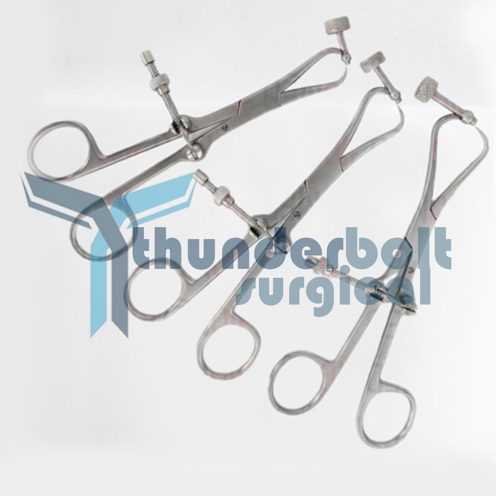 Plate Holding & Drill Guide Forceps (Set of 3) Veterinary Orthopedic Instruments
