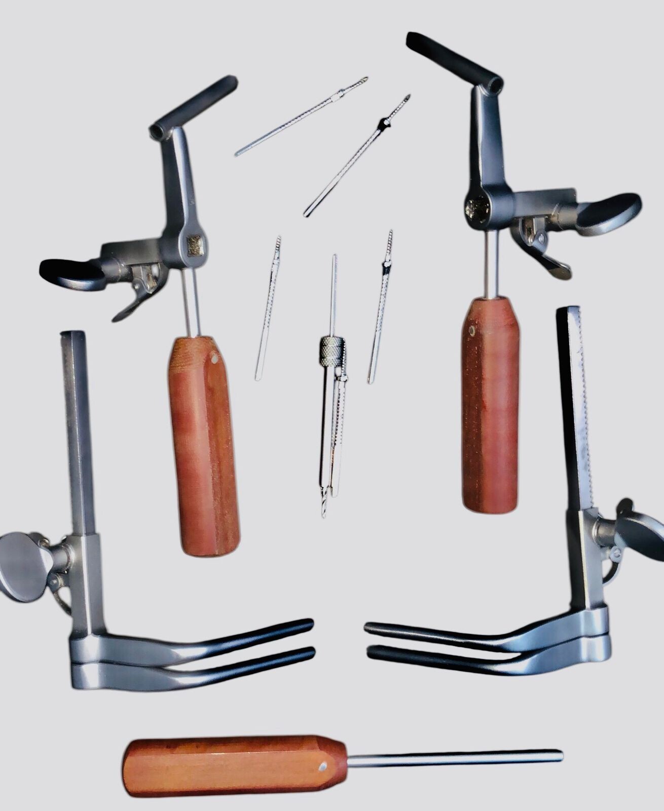 Caspar Cervical Distractor Set Right & Left With Screw Driver Spine Instrument