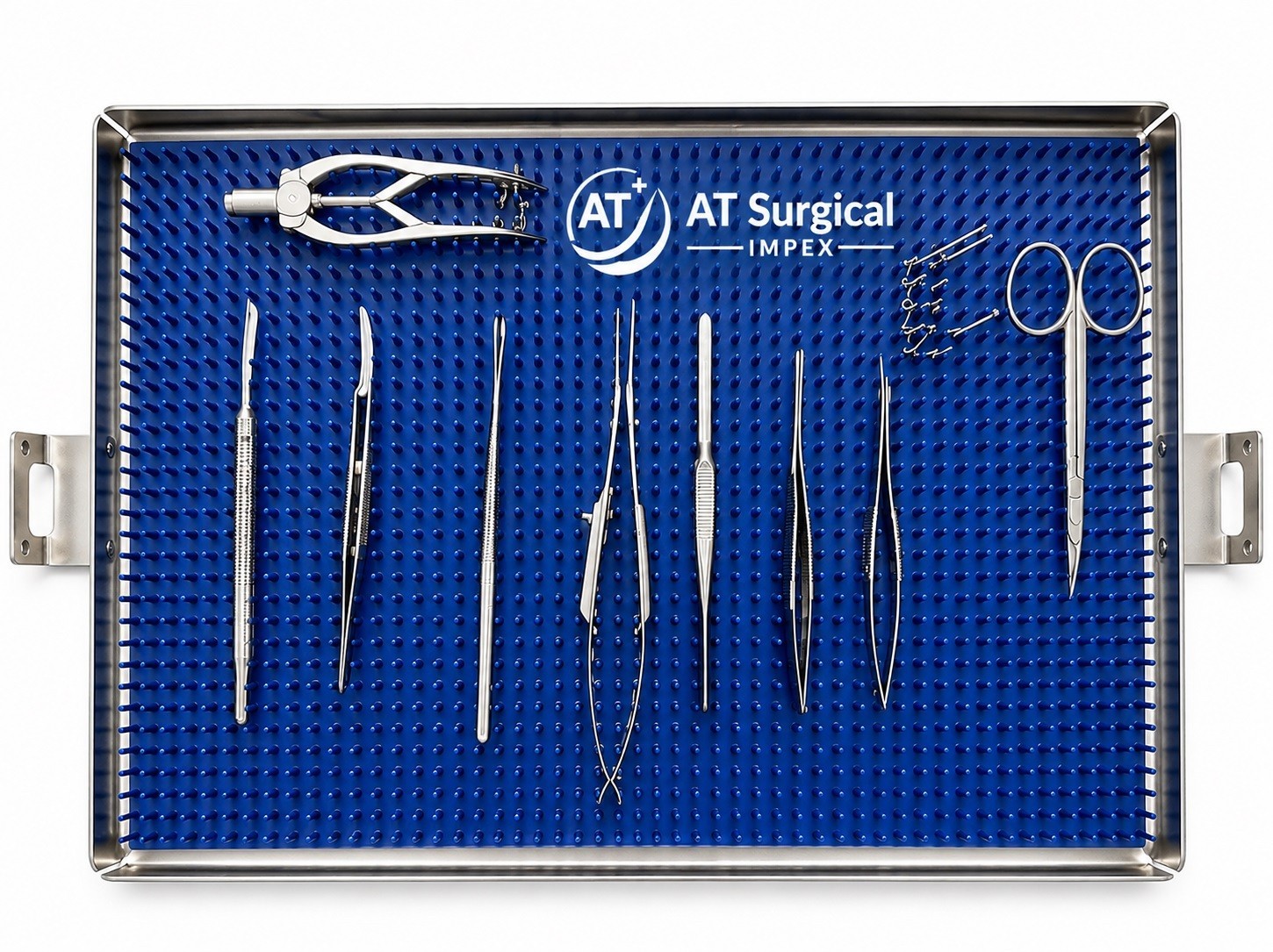 V Mueller Ophthalmology Micro Surgery Instrument Set 9 Pcs With Case Eye Surgica