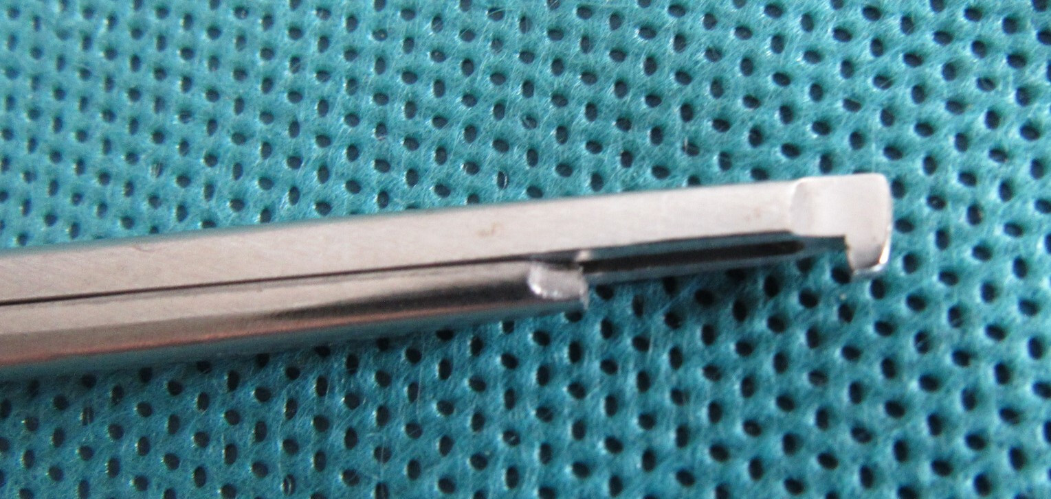 gSource 71.5801 Spurling Kerrison Punch, 8″ Shaft, 90 Degree Downward 1mm Bite