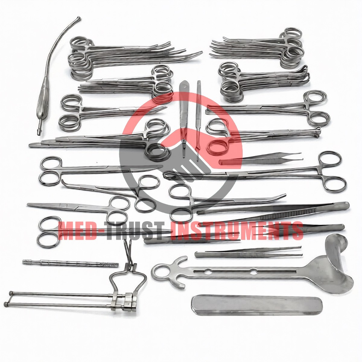 50Pcs General Surgery Basic Laparotomy Surgical Instruments Set