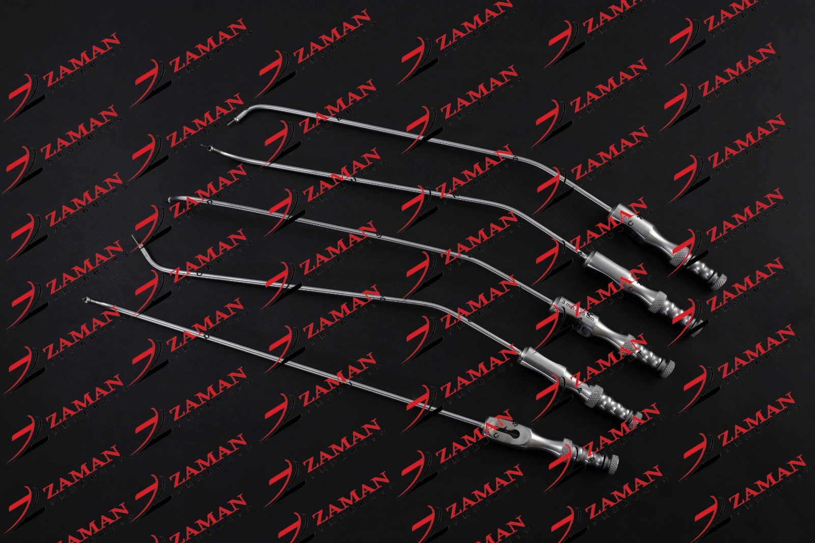 Suction Cannulas With Ball Tip 3 mm x 25 Cm Up,Down,Left,Right 5 PCs Set By ZP