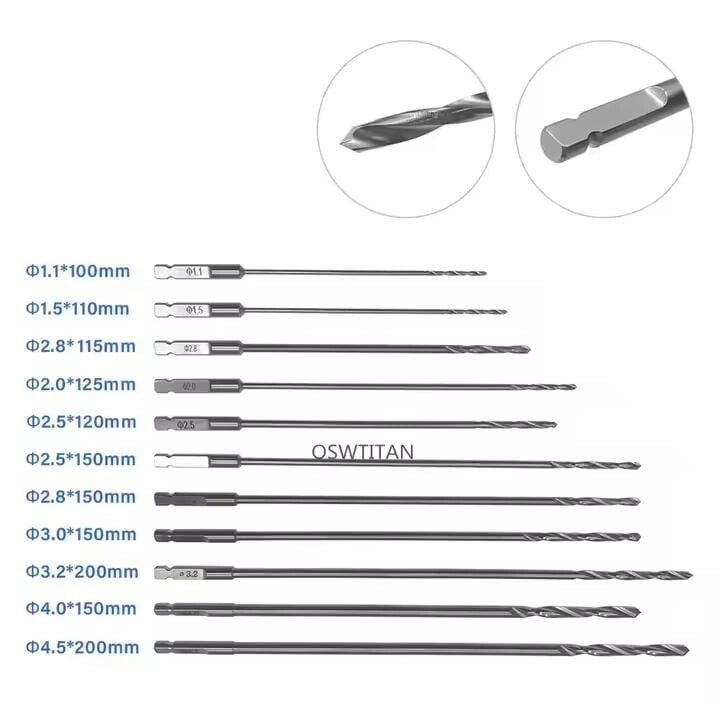 Orthopedic AO Quick Coupling Bit Orthopedic Surgical Bone Drill Veterinary