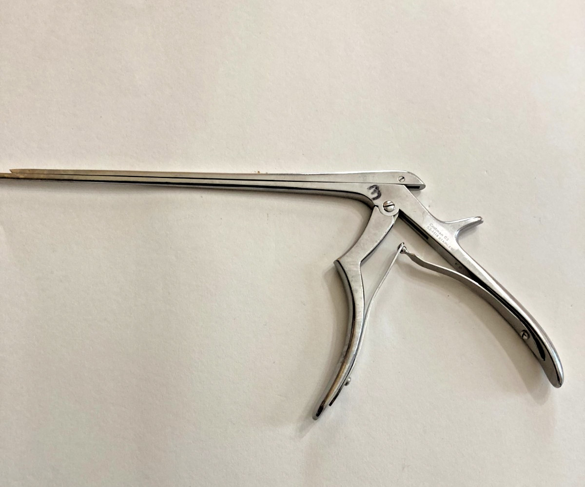 Codman Lumbar Kerrison Rongeur 40° Up Shaft 8’’ 3mm Small Bite Instrument