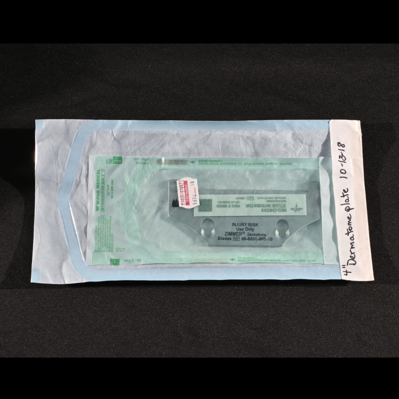 Zimmer 00-8802-004-00 Dermatome 4 in Width Plate for Air Dermatome Handpiece