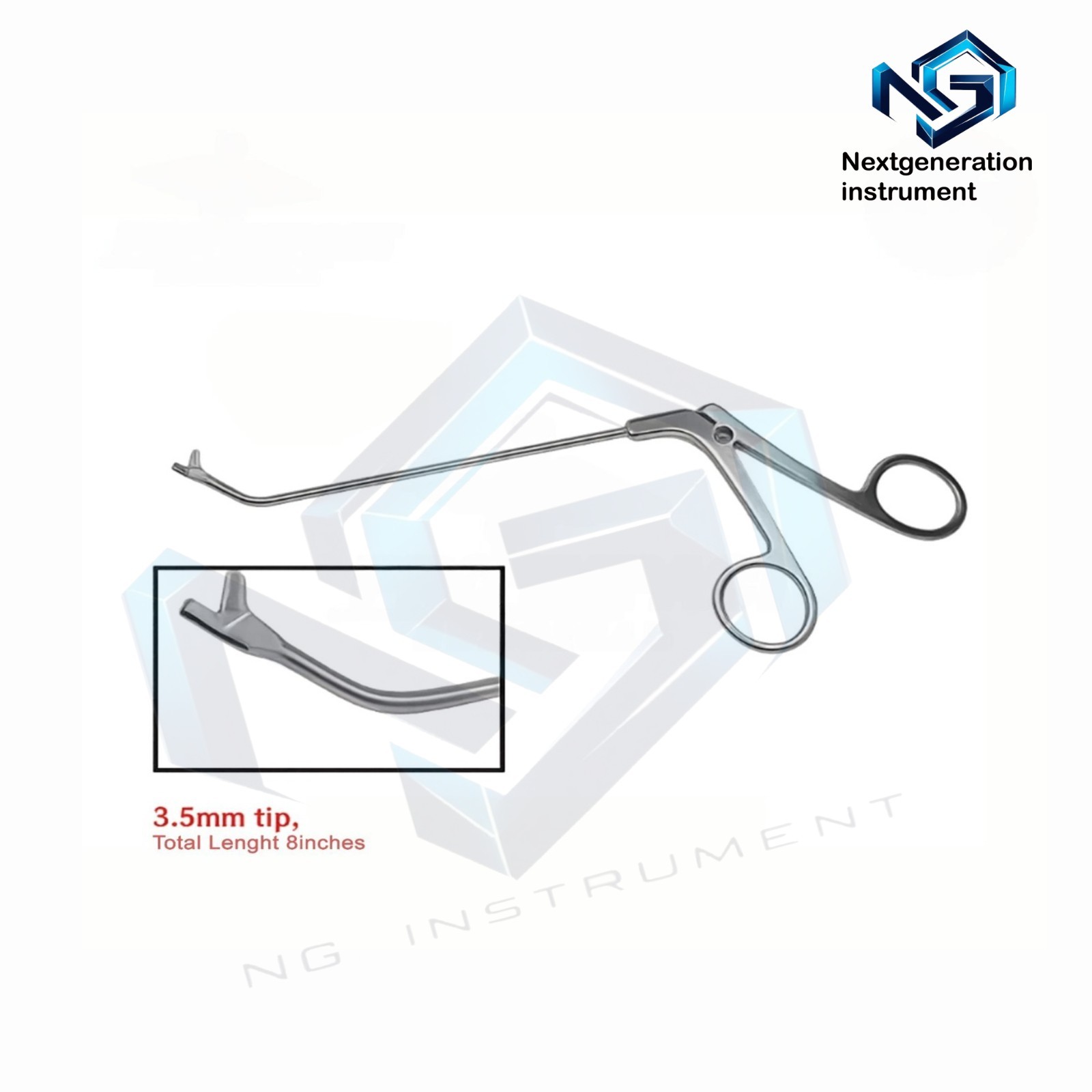 FRONTAL SINUS 3.5MM THRU CUT FORCEPS SURGICAL INSTRUMENTS 8 INCHES LONG