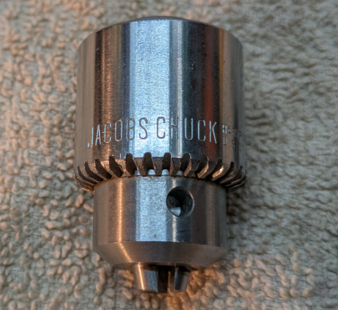 Jacobs 1BM Keyed Medical Stainless Steel Jacobs Chuck – 3/8-24 thread – 1/4 cap