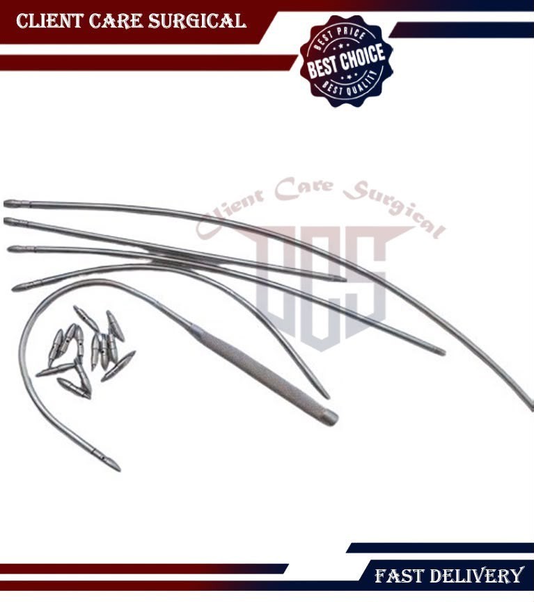 Vascular Set Fistula Tunneler Set of 17 PCS Surgical Instruments